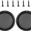 Unifizz Car 2pcs Cover 7" Mesh Protector Car Speaker Cover Woofer Subwoofer Grill Black