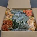 24 Bundles Artificial Fall Mums, UV Resistant, Orange
Faux chrysanthemum flowers for outdoor planters, front porches, gardens, window boxes, and Thanksgiving decor