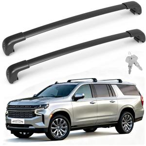 OTUAYAUTO Roof Rack Cross Bars - Compatible with 2021-2026 Chevrolet Chevy Suburban & Tahoe & GMC Yukon/Yukon XL & Cadillac Escalade, Aluminum 220lbs Crossbars for Luggage Racks Bike Kayak Snowboard