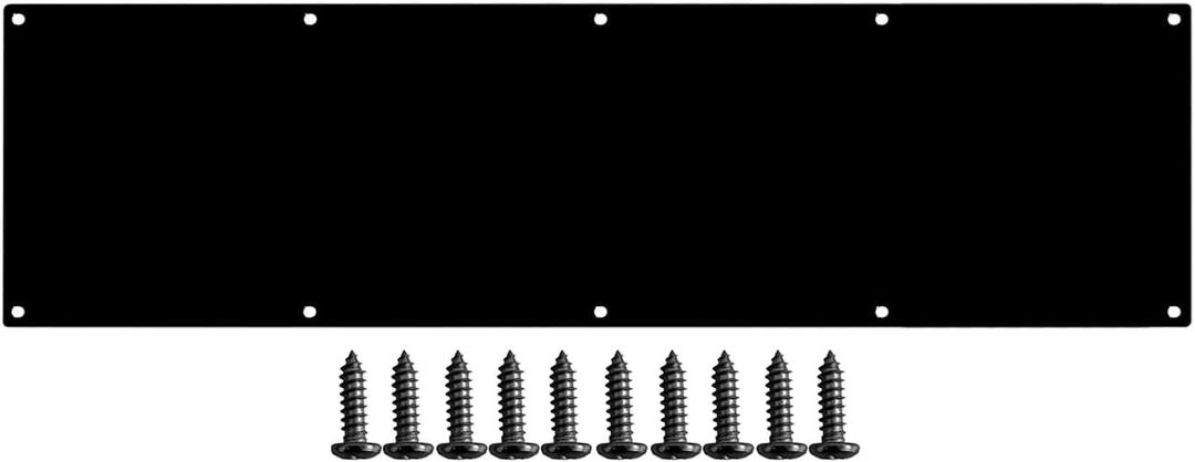 Door Kick Plate 30 inches Acrylic Decorative Plates Protector for 32 inches Front Doors, 1/10 inch Thickness 8"x 30" Black Door Kick Plate 30 inches Acrylic Decorative Plates Protector for 32 inches Front Doors, 1/10 inch Thickness 8"x 30" Black