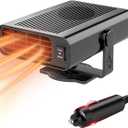 Car Heater, 12 Volt Cigarette Lighter Portable Heaters, Defroster for Car Windshield, 200W Fast Heating and Cooling Plug in Heater Fan and Defrosters for All Vehicles(Black)