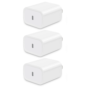 [3 Pack] USB-C Wall Charger, 20W USB-C Power Adapter Replacement for Phone 17/16/15/14/13/15 Pro/Pro Max/Plus/XS/XR/X,Galaxy, Pixel,i Pad and More