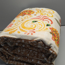 Vintage Floral 9x12 Area Rug - Floral Washable Rug for Living Room Bedroom Dining Room Kids Playroom Home Decor Non Slip Carpet - Brown (Multi 35)