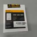 BESTTEN 2 Pack Dimmer Light Switch, Universal Lighting Control, Single Pole or 3 Way, Compatible with LED Dimmable Lamp, CFL, Incandescent, Halogen Bulb, Decorator Wallplate Included, UL Listed, White (Standard)