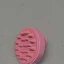 HEETA Scalp Massager Hair Growth, Soft Silicone Scalp Scrubber Shampoo Brush for Exfoliation, Dandruff Removal Head Massage Stress Relax, Wet & Dry Use for Thick Thin Curly Hair Care, Cherry Pink