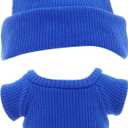 2 x Etistta 17cm Doll Clothes with Cap, Knit Top Hat Clothes for 17cm Doll Accessories Outfits (Blue)