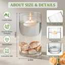 12pcs Thick Glass Cylinder Vase 6 Inch Clear Glass Flower Vase & Floating Candle Holders for Centerpieces,Cylinder Vases Bulk Weighted Base for Wedding, Home & Dining Table Dcor Gift