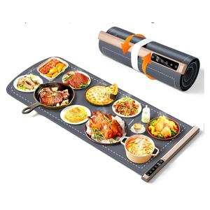 Warming Mat for Food Extra Large 36"x16", 500W Food Warming Mats for Countertop, Food Warmer Trays Chafing Dishes for Buffets Party, 9-Level Temp 12H Timer, Child Lock, Gatherings Portable