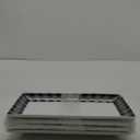 LAUCHUH Serving Platters, 10 inch Porcelain Checkered Dinner Plates Set of 4 Black and White Rectangular Plates Serving Dishes for Entertaining, Sushi, Cupcakes, Cookies, Fruit, Vegetables