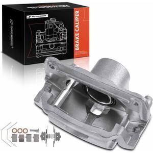 A-Premium Front Passenger Disc Brake Caliper Assembly with Bracket Compatible with Mazda, Lincoln, Mercury and Ford Models - 6 2006-2013, Fusion 2006-2012, MKZ 07-12, Zephyr 06, Milan 06-11