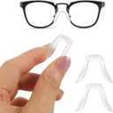 9Pcs Silicone Nose Pads for Glasses Replacement Non-Slip Eyeglass Nose Cushions Comfortable Support for Plastic Frames Eyewear Accessories