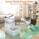 Smart Pet Water Fountain,Filterless Cat Water Fountain No Filter,3L/102oz Ultra Silent Cat Fountain, Separation Design