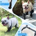 Waterproof Dog Boots for Small/Medium Dogs -Dog Paw Protectors Dog Suspender Boots Anti-Slip Pet Shoes for Outdoor Walking, Reflective Stay-On,Dirt-Proof Comfortable Booties (Black, Medium)