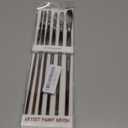 Transon Red Sable Filbert Paint Brushes 6pcs for Watercolor, Acrylic, Oil, Tempera and Gouache Painting