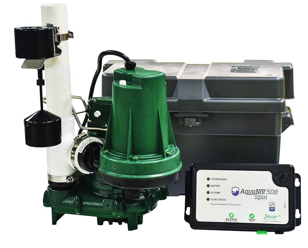 Zoeller 508-0006 Aquanot 508 ProPak53 Preassembled Sump Pump System with Battery Back-Up Zoeller 508-0006 Aquanot 508 ProPak53 Preassembled Sump Pump System with Battery Back-Up