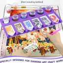 Diamond Painting Accessories Tray Organizer for Diamond Art Kits for Adults, Diamond Art Accessories Tools Kits, Diamond Art Storage Tray for Glitter Rhinestones, Diamond Bead Organizer Tray