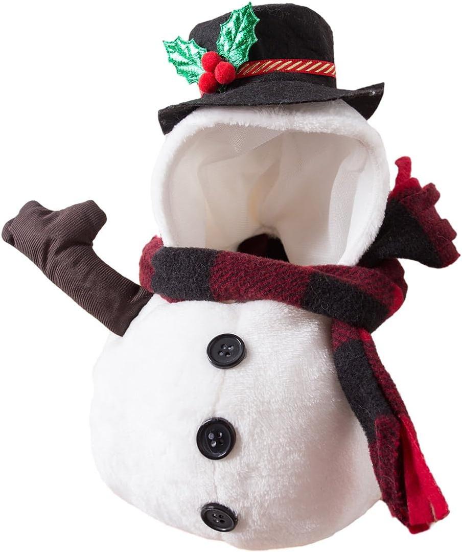 Dog Walking Snowman Costume Cat Christmas Outfit Santa Claus Pet Clothes Dog Xmas Costume Pet Holiday Apparel (Large, Snowman)