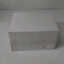 U-QE 100PCS Red Plastic Plates - Heavy Duty Red Disposable Plates Disposable with Gold Rim - Include 50PCS 9inch Red Dinner Plates and 50PCS 6inch Dessert/Salad Plates for Party