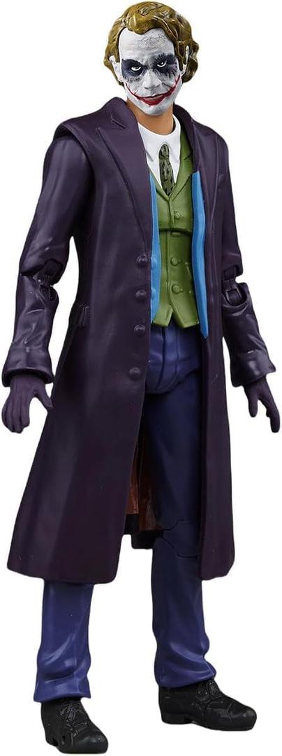 LEBOO Fondjoy 1/9 The Joker - Heath Ledger Miniature Action Figures Movie Edition 7.68in Figurine with Accessories