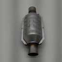 Universal 2.25" Inlet/Outlet Catalytic Converter High Flow T409 Stainless Steel 53005,53004 (EPA Compliant)