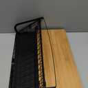 Ofiray-home Magnetic Shelf for Fridge with Wood Lid, Fruit Potato and Onion Storage Bins, Pantry Organizers & Storage, Large Container Magnetic Spice Rack for Refrigerator, Kitchen Counter, Cabinet (1, Black)