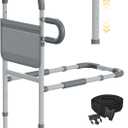 Bed Rails for Elderly Adults Safety, Bedrails for Elderly Adults Grab Bar Bed Handrails, Cane for Seniors with Non-Slip Ergonomic Handle and Storage Pocket, Fit Twin, Full, Queen, King