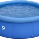 JLeisure Avenli 17807 10 Foot x 30 Inch 2 to 3 Person Capacity Prompt Set Above Ground Kid Inflatable Outdoor Backyard Swimming Pool, Blue