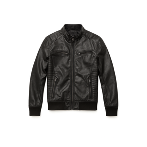 FTIMILD Men's Leather Jacket Motorcycle Jacket Windproof PU Vintage Bomber Jacket 