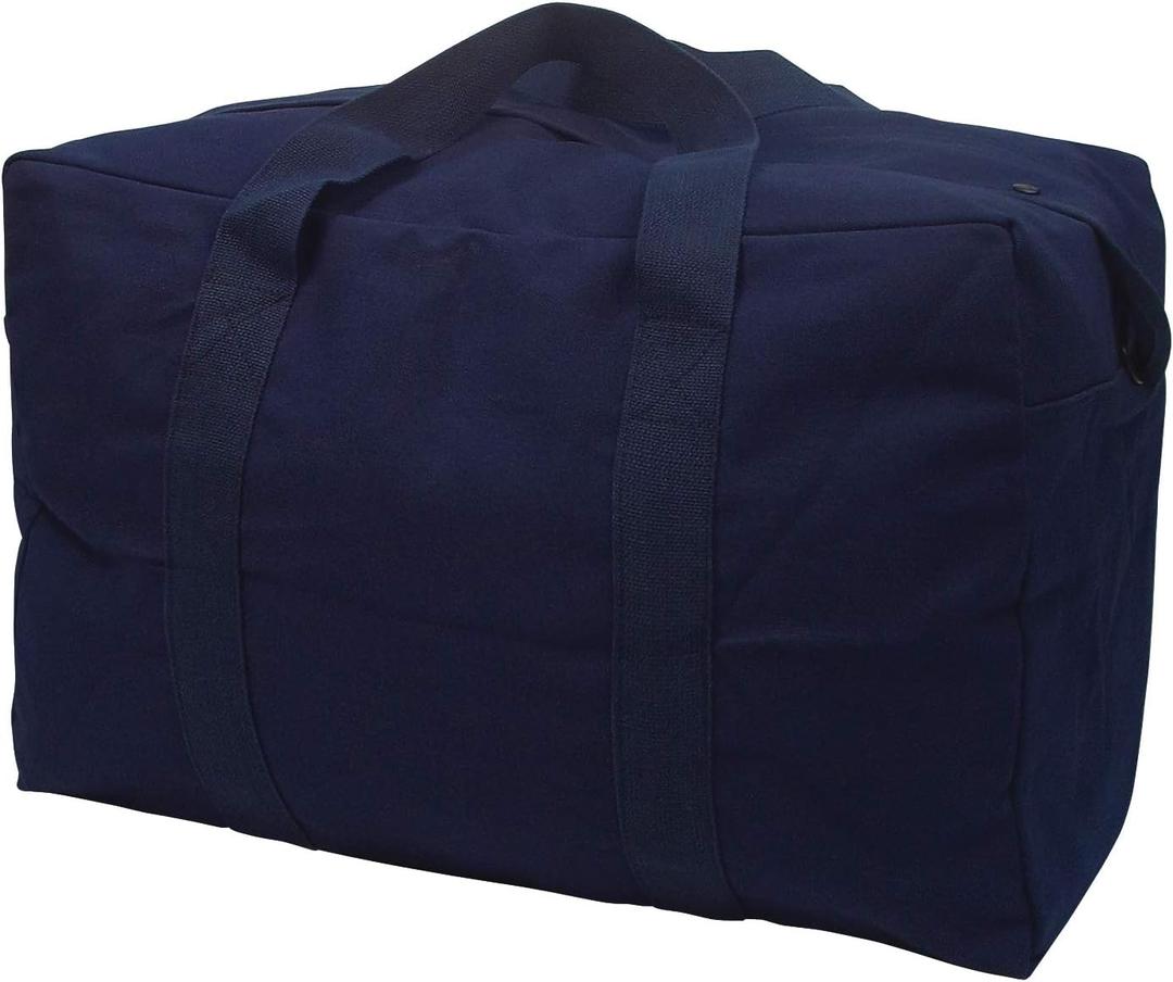 Rothco Canvas Parachute Cargo Bag Extra Large Duffle Bag 75L (Navy Blue)