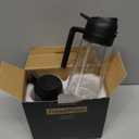 TrendPlain 16oz/470ml Glass Olive Oil Sprayer for Cooking  2 in 1 Olive Oil Dispenser Bottle for Kitchen Gadgets and Air Fryer Accessories, Salad, BBQ - 2 Black