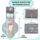 Portable Changing Pad for Baby Soft, Comfortable Portable Diaper Changing Pad with Wipes Pockets, Waterproof and Easy to Clean Baby Registry Search, new born baby essentials must haves, baby stuff