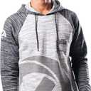 Ultra Game Men's NFL Fleece Hoodie Pullover Sweatshirt Embroidered JTM2084A, Los Angeles Rams, Gray Space Dye, Large