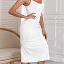 Long Slip Dress for Women Adjustable Spaghetti Straps Full Slip for Women Under Dresses Cami Midi Dresses Nightgown (White, XXL)