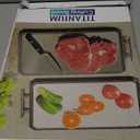 Titanium Cutting Boards for Kitchen, Large 16x11 Inch Pure Titanium and Wheat Straw PP Double Sided Chopping Board, Dishwasher Safe, Easy to Clean