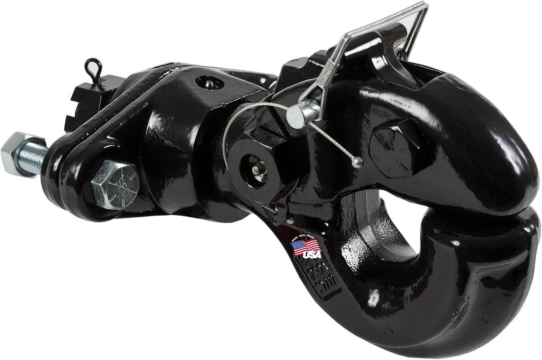 Buyers Products BP760A 30 Ton Forged Swivel Pintle Hook Black Hitch