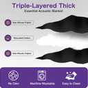 2 PCS Extra Large Sound Dampening Blanket,96"x 80" Sound Absorbing Studio Blanket Panel with Grommets for Wall Hanging,Noise Cancelling Studio Acoustic Curtain/Light Blocker/Soundproof Moving Blanket