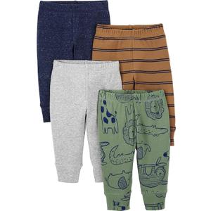 Simple Joys by Carter's Baby 4-Pack Neutral Pant, Size: 18 Months (Green)