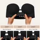 LUCKMEEY Women's Strapless Front Closure Push Up Bra, Non-Slip Removable Straps, Wireless Seamless, A-C Cup (Black, S)