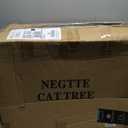 NEGTTE Cat Tree for Indoor Cats- Multi-Level Cat Tree for Big Cats -Cat Condo Big - Cat Climbing Tower-Pet Play House (L23.8XW18.1XH57.1(inches, Dark grey)