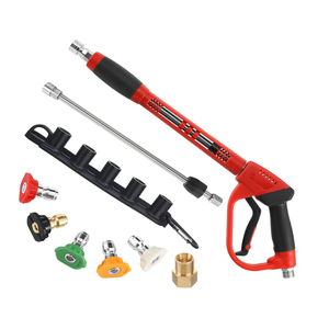 Tool Daily Deluxe Pressure Washer Gun, with Replacement Wand Extension, 5 Nozzle Tips, M22 Fitting, 40 Inch, 5000 PSI