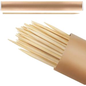 BETESINE 6.3mm Thick Bamboo Marshmallow Roasting Sticks, 36 Inch Extra Long Wooden S'mores Sticks for Fire Pit, BBQ, Camping, Sausage, Marshmallow Skewers  100 PCS (Bamboo - 36 inch)