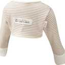 ScratchSleeves | Baby Boys' Stay-On Scratch Mitts | Stripes, Size: 18-21 Month (wingspan 32-34.5 Inch)
