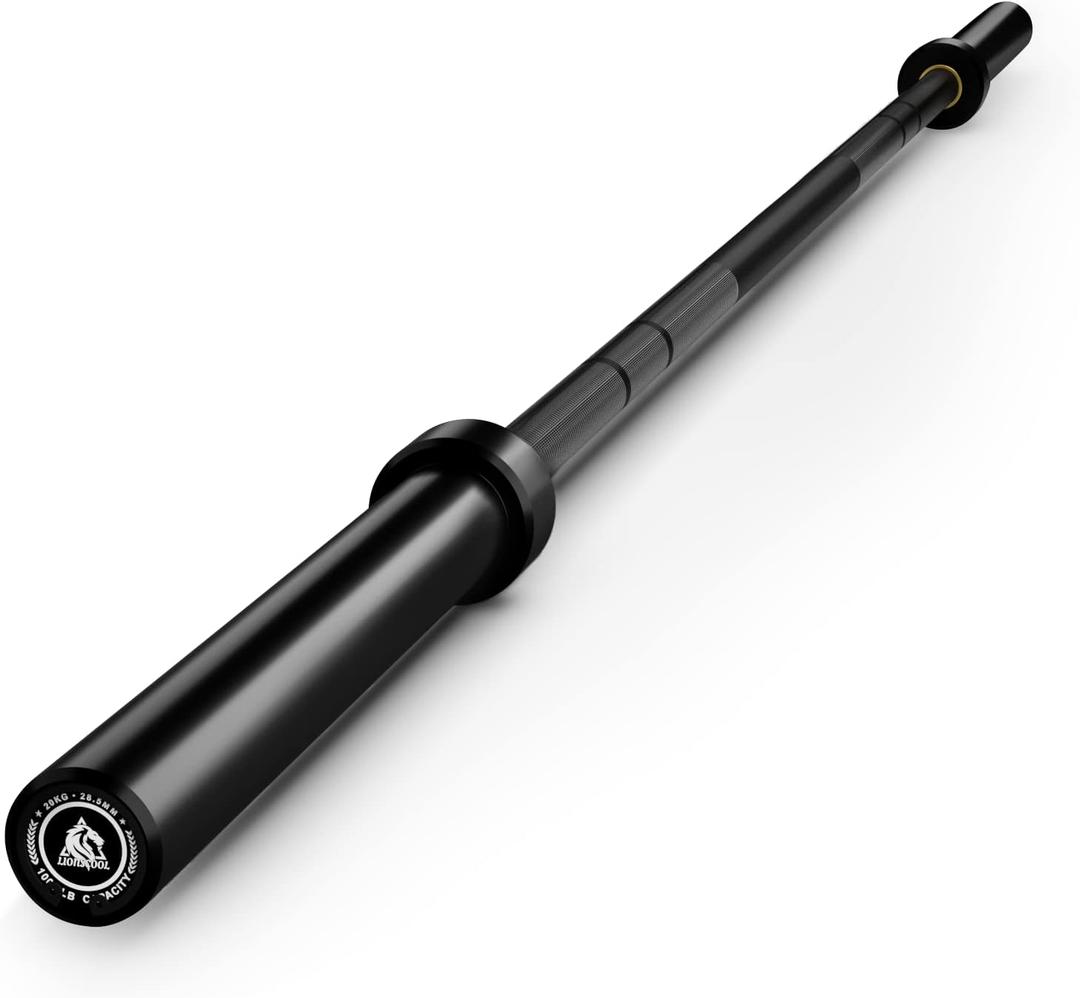LIONSCOOL 7FT Olympic Barbell for Weightlifting, Power Lifting, 2 Inch Strength Training Bar for Squats, Deadlifts, Presses, Rows, Curls - 700lbs/1000lbs/1500lbs Capacity