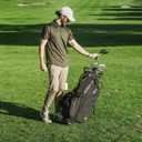 KVV Lightweight Golf Stand Bag with 7 Way Full-Length Dividers, 5 Zippered Pockets, Automatically Adjustable Dual StrapsElegant Design