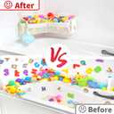 KPH bath toy storage Say goodbye to the chaos of bath toys -3 compartments for bath toy holders keep your bathtub tidy, and bath toy organizers keep children's bath toys organized!