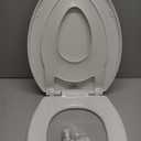 Little2Big Toilet Seat with Built-In Toddler Potty Training Seat, Slow Close, Easy to Install, Made in USA, ELONGATED, White