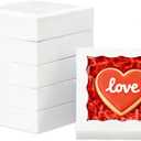 100 Pcs Individual Cookie Boxes 4 1/2" x 4 1/2" x 1 1/5" Small Gift Boxes Single Bakery Box for Christmas Valentine's Mother's Day