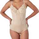 Maidenform womens Ultra Firm Body Shaper With Built-in Underwire Bra, All-over Body Shapewear (40DD, Paris Nude)