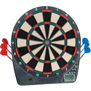 Franklin Sports Electronic Dart Board Sets - Soft Tip Electric Dartboard with Digital Scoreboard - (6) Darts Included, 15"