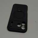 IYH Magnetic Case for iPhone 17 Pro Max 6.9" with Invisible Stand [16FT Military Protection] Liquid Silicone Cover, Black